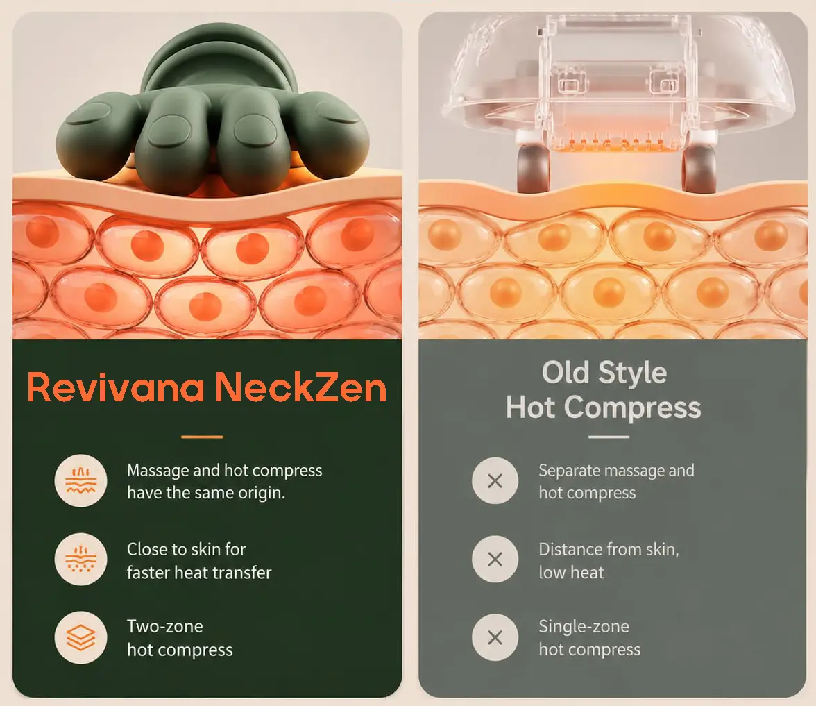 Revivana NeckZen™ | Wireless Heated Shiatsu Neck & Shoulder Massager - Image 3