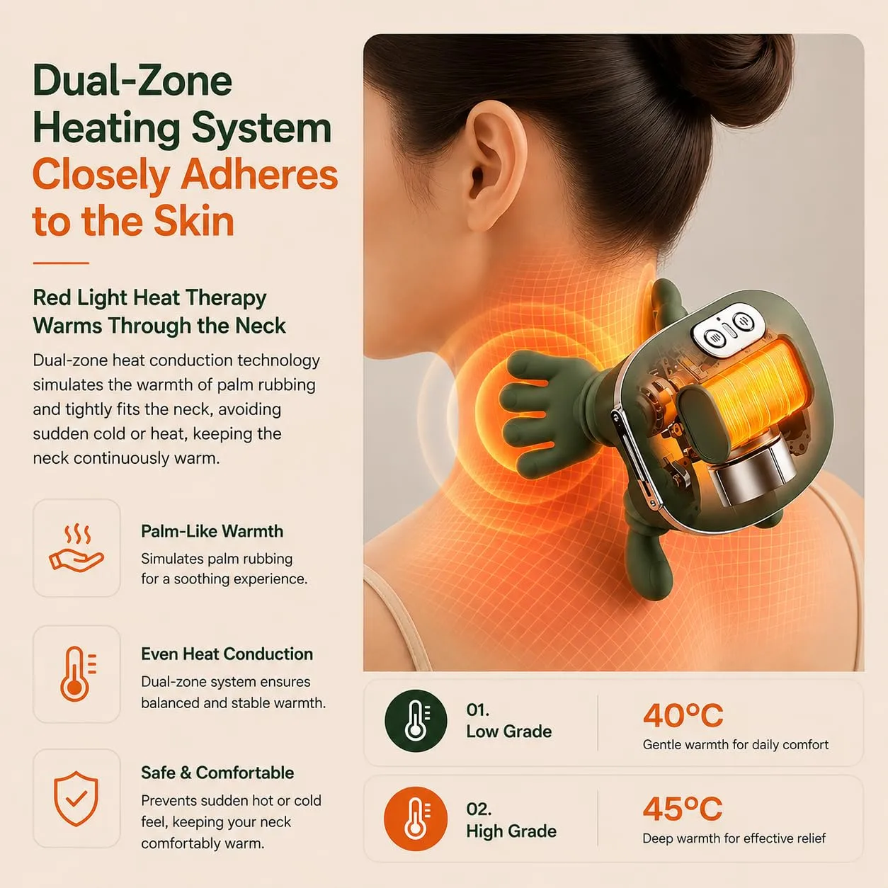 Revivana NeckZen™ | Wireless Heated Shiatsu Neck & Shoulder Massager - Image 4